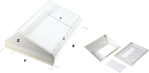 Desktop enclosures with dismountable front panel, CP-18-5, CP-18-4 |EN|