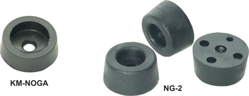 Screw fastened feet, KM-NOGA, KM-NOGA-GUMA, KM-FI1-BK-ABS, KM-FI1-GY-ABS |EN|