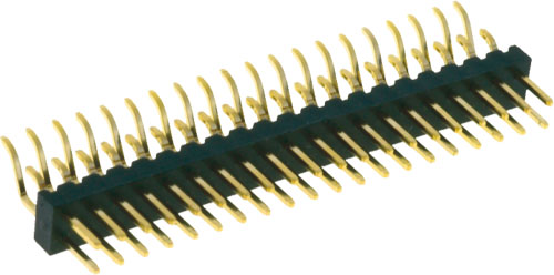 Angled SMD pin strips, 2 mm pitch, ZL312-40P |EN|