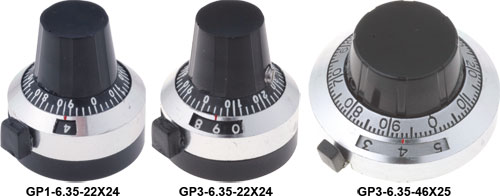 Precise knob; SR PASSIVES, GP1-6.35-22X24, GP3-4.00-22X24, GP3-6.35-22X24, GP3-6.35-46X25 |EN|