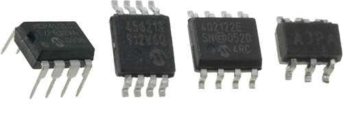 Potentiomètres numériques, MICROCHIP TECHNOLOGY, MCP4011-103E/MS, MCP4011-103E/SN |FR|