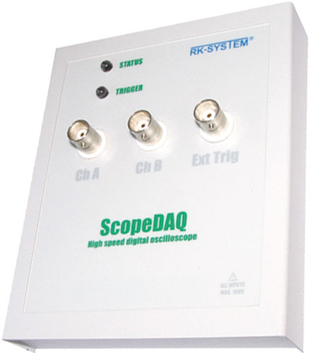 2-csatornás oszcilloszkóp adapter 200MHz, SCOPEDAQ-128K |HU|