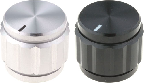 Aluminium knobs with pointer, GC6.4-15X16.5, GS6.4-15X16.5, GC6.4-22X19, GS6.4-22X19 |EN|