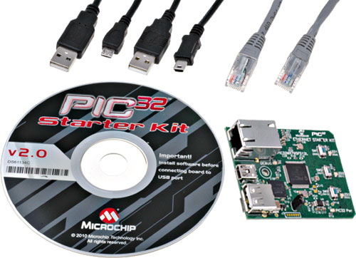 MICROCHIP TECHNOLOGY Ethernet development kit for PIC32 microcontrollers, DM320004-2 |EN|