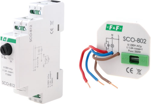 Light dimmers, SCO series, SCO-802, SCO-811, SCO-812, SCO-814, SCO-815, SCO-802-LED, SCO-816 |EN|