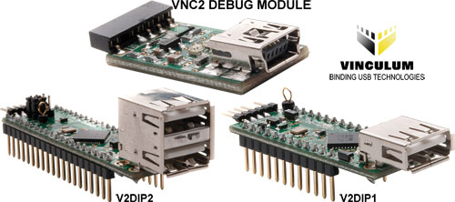 FTDI Vinculum II DIP modules, V2DIP1-32, V2DIP1-48, V2DIP2-32, V2DIP2-48 |EN|