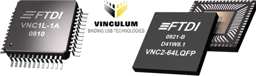 FTDI embedded USB controller IC`s - Vinculum, VNC1L-1A, VNC2-32L1A, VNC2-32L1B, VNC2-32L1B-TRAY |EN|