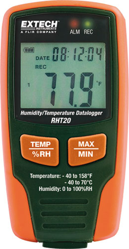 Data logger; LCD; temperature, humidity; EXTECH, RHT20 |EN|
