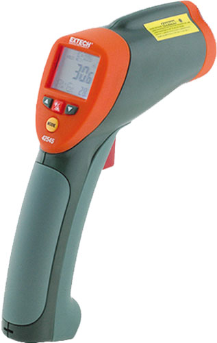 Pyrometer; Temp. (IR): -50...1000°C; EXTECH, EX42545, EX42545-NIST |NL|