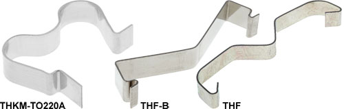 Accesorii pentru semiconductori: arc de fixare, THF, THF409/220/1, THF-B, THKM-TO220A, THFU-3 |RO|