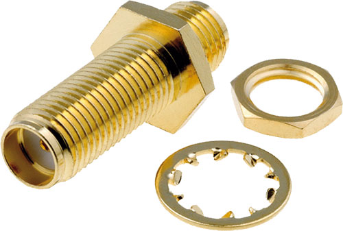 Professional SMA panel couplers, SMA7471B13G50, 132170RP, 132170, SMA7471B1-3GT50G-5 |EN|