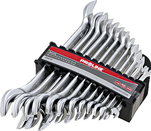 Flat wrenches, 12-elements sets, PRE-OSPANNER-12 |EN|