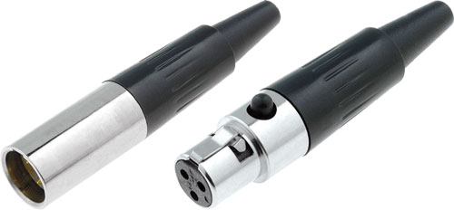 Conector: XLR mini; AMPHENOL, AG3M, AG3F, AG4M, AG4F, AG5M, AG5F, AG6M, AG6F |RO|