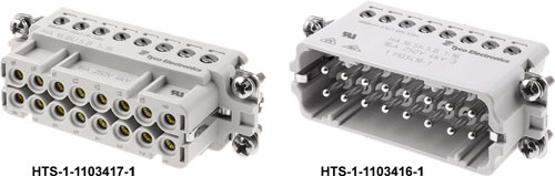 Разъем: HDC; TE Connectivity, HTS-1-1103416-1, HTS-1-1103417-1, 1-1103416-7, 1-1103416-8 |RU|