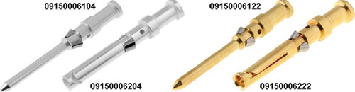 Contact; crimped; HARTING, 09150006101, 09150006102, 09150006103, 09150006104, 09150006105 |EN|