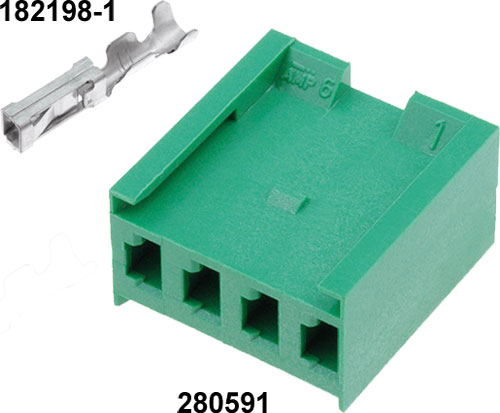 Connector: wire-board; plug; TE Connectivity, 280590, 280591, 280592, 280593, 280595, 280594 |EN|