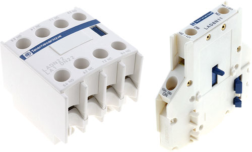 Pomocné kontakty pro stykače řady TeSys D, LADN01, LADN10, LADN11, LADN02, LADN20, LADN22 |CS|