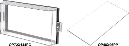 Panel mount enclosures - panels, OP36X72PP, OP48X48PP, OP48X96PO, OP48X96PP, OP72X144PO |EN|