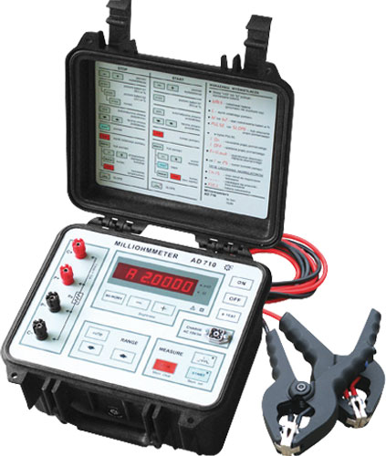 Miliohmmetr; LCD, AD7010, BK310, PKT-P1125, CA-6240, CA-6255 |CS|