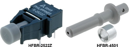 Toslink components, HFBR-0410, HFBR-1119TZ, HFBR-1402Z, HFBR-1404Z, HFBR-1412TMZ, HFBR-1412TZ |EN|
