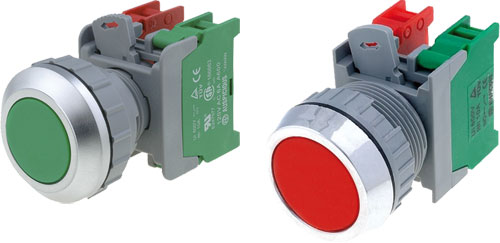 Switch: push-button; XB30; AUSPICIOUS, XB30-1-O/C-G, XB30-1-O/C-R, XB30-1-O/C-BK, XB30-1-O/C-BL |EN|