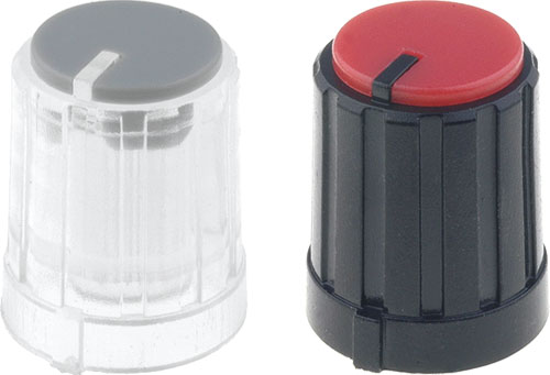 Miniature knobs for 6 mm dia. shafts, GTC6M-13X16-C, GTC6M-13X16-N, GTC6M-13X16-S |EN|