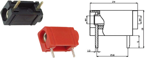 Insulated 4 mm sockets, BSM-410-B, BSM-410-R |EN|