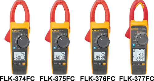 Meter: multifunction; digital, AC/DC pincers type; FLUKE, FLK-374FC, FLK-375FC, FLK-376FC |EN|