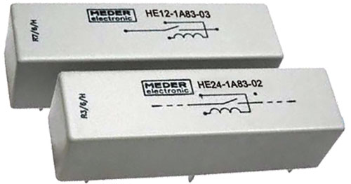 Relay: reed switch; MEDER, HE051A83, HE121A83, HE241A83, HE24-1A83-03, HE05-1A83-03 |EN|