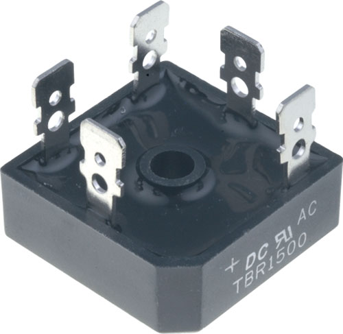 DC COMPONENTS three-phase bridge rectifiers (square), TBR1500, TBR1501, TBR1502, TBR1504 |EN|