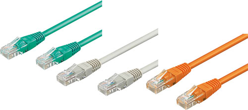 Cable: patch cord; U/UTP; Cat 6; GOOBAY, U/UTP6-CCA-002BK, U/UTP6-CCA-002BL, U/UTP6-CCA-002GR |EN|