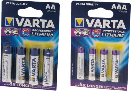 VARTA lithium battery, BAT-FR03/V, BAT-FR6/V, BAT-6F22/V |EN|