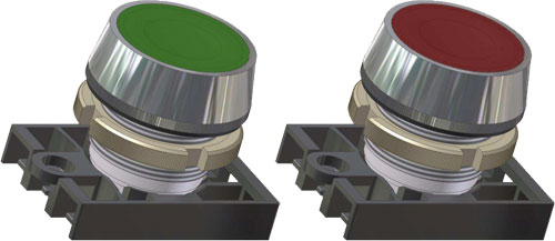 Switch: push-button; PROMET; Button shape: flat, NEK22M-KC, NEK22M-KZ, NEK22M-KB, NEK22M-KG |EN|