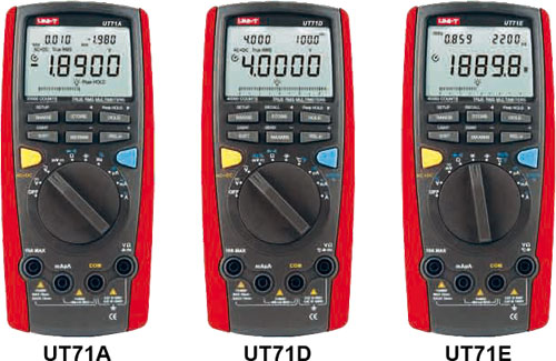 Πολύμετρο ψηφιακό; True RMS; UNI-T, UT71A, UT71D, UT71E |EL|