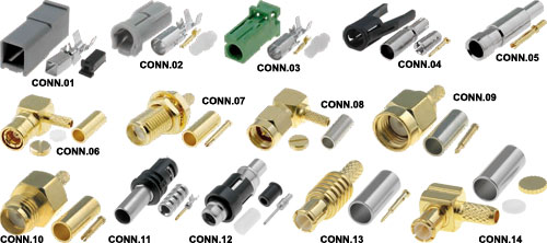 Złącze samochodowe: antenowe; 4CARMEDIA, CONN.01, CONN.02, CONN.03, CONN.04, CONN.05, CONN.06 |PL|