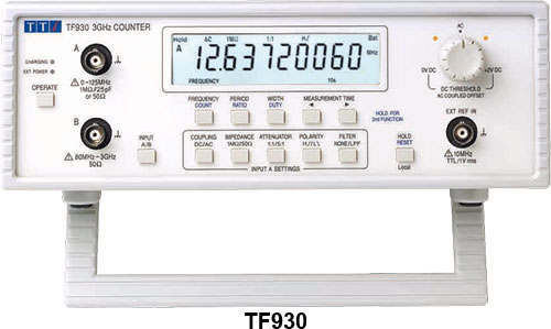 Meter: frequency; AIM-TTI; Measurement: frequency, TF930, TF960 |EN|