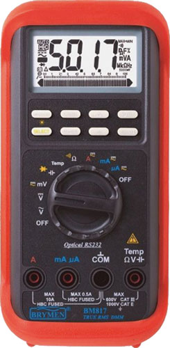 Digital multimeter; True RMS; RS232; BRYMEN, BM817CFA, BM817S |EN|