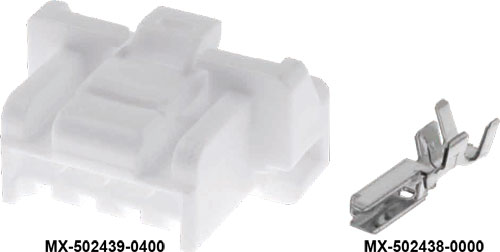 Conector: conducto-placa; MOLEX, MX-502439-0200, MX-502439-0300, MX-502439-0400, MX-502439-0600 |ES|