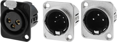Conector: XLR; DELTRON, 717-0300, 719-0300, 716-0300, 718-0300, 724-0300, 719-0400, 716-0400 |RO|