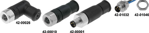 M8; Amphenol CONEC, 42-00001, 42-00005, 42-00006, 42-00007, 42-00008, 42-00009, 42-00010 |RO|