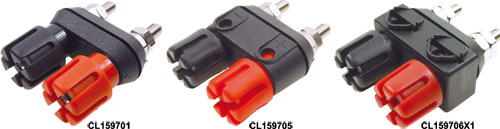 CLIFF - Gniazda bananowe podwójne, CL159701, CL159705, CL159706X1, CL159706PAA, CL159706PBA |PL|