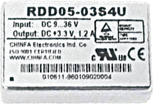 Convertitori DC/DC serie RDDU, RDD05-03S1U, RDD05-05S1U, RDD05-12S1U, RDD05-15S1U, RDD05-03S2U |IT|