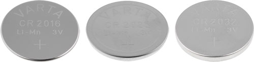 VARTA lithium coin cells, BAT-CR1616/V, BAT-CR1620/V, BAT-CR2016/VA, BAT-CR2025/VA |EN|