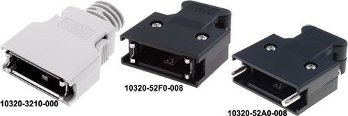 Plug case; Mini D Ribbon; 3M, 10314-3210-000, 10320-3210-000, 10326-3210-000, 10368-3210-000 |EN|