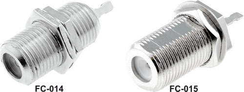 F sockets for panel mounting, FC-014, FC-015 |EN|