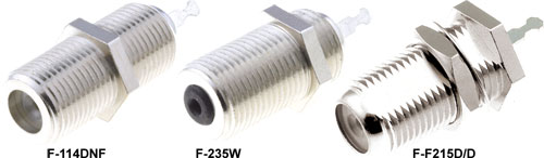 Professional F series sockets for panel mounting, F-114DNF, F-F215D/D |EN|