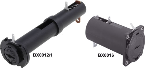 BULGIN battery holders for panel mounting, BX0011/1, BX0012/1, BX0013/1, BX0016, BX0017, BX0018 |EN|