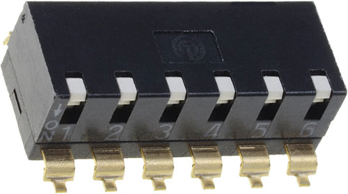 Switch: DIP-SWITCH; A6SR; OMRON Electronic Components, A6SR-0101, A6SR-0101-P, A6SR-0101-R100 |EN|