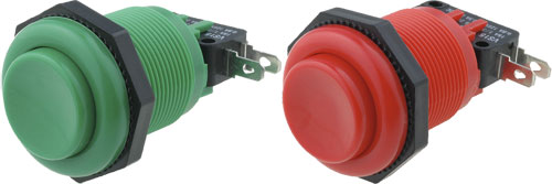 Switch: push-button; on panel; HIGHLY ELECTRIC, VAQ-7R-15-1C2-G, VAQ-7R-15-1C2-R |EN|