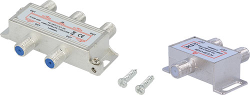 Splitters type F, FC-2SPLIT, FC-3SPLIT, SPLITT-04-02, SPLITT-04-04 |NL|